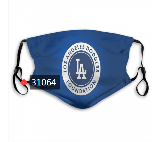 2020 Los Angeles Dodgers Dust mask with filter 18->mlb dust mask->Sports Accessory
